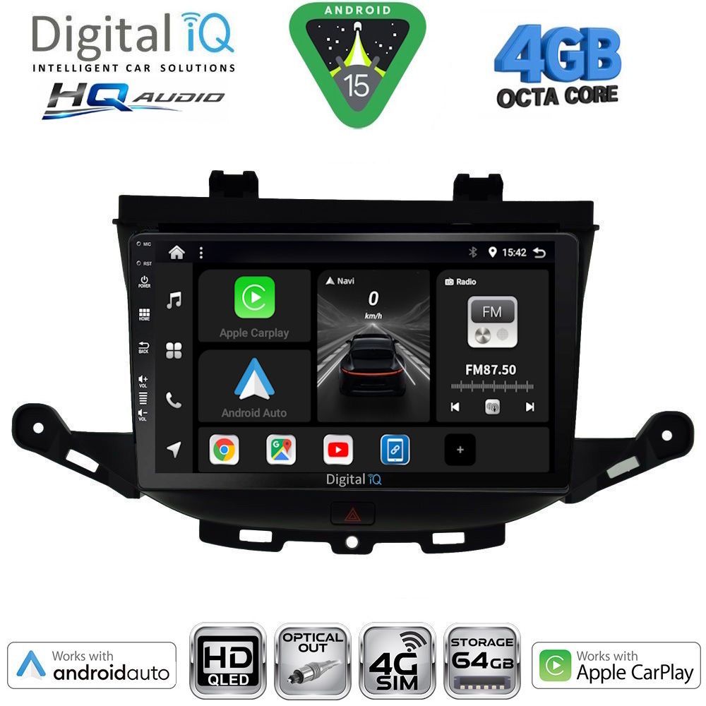 Βλησαρούλης Car Center - DIGITAL IQ BXK 19483_CPAA (9inc) MULTIMEDIA TABLET for OPEL ASTRA K mod. 2015-2022