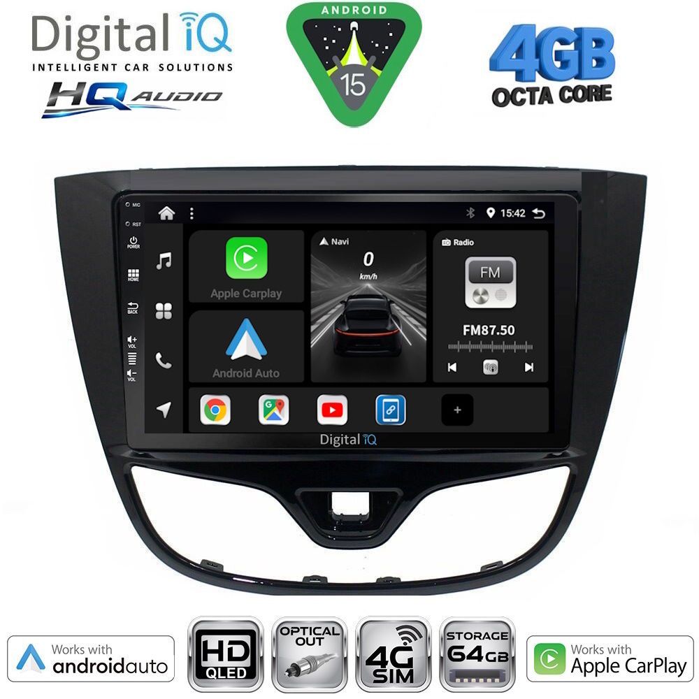 Βλησαρούλης Car Center - DIGITAL IQ BXK 19489_CPAA (10inc) MULTIMEDIA TABLET for OPEL KARL mod. 2014-2019
