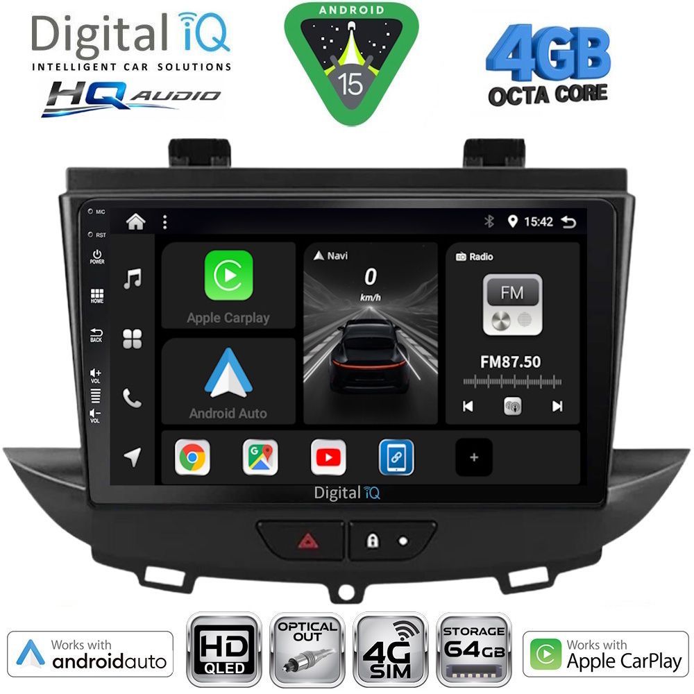 Βλησαρούλης Car Center - DIGITAL IQ BXK 19490_CPAA (9inc) MULTIMEDIA TABLET for OPEL CROSSLAND – GRANDLAND mod. 2017-2025