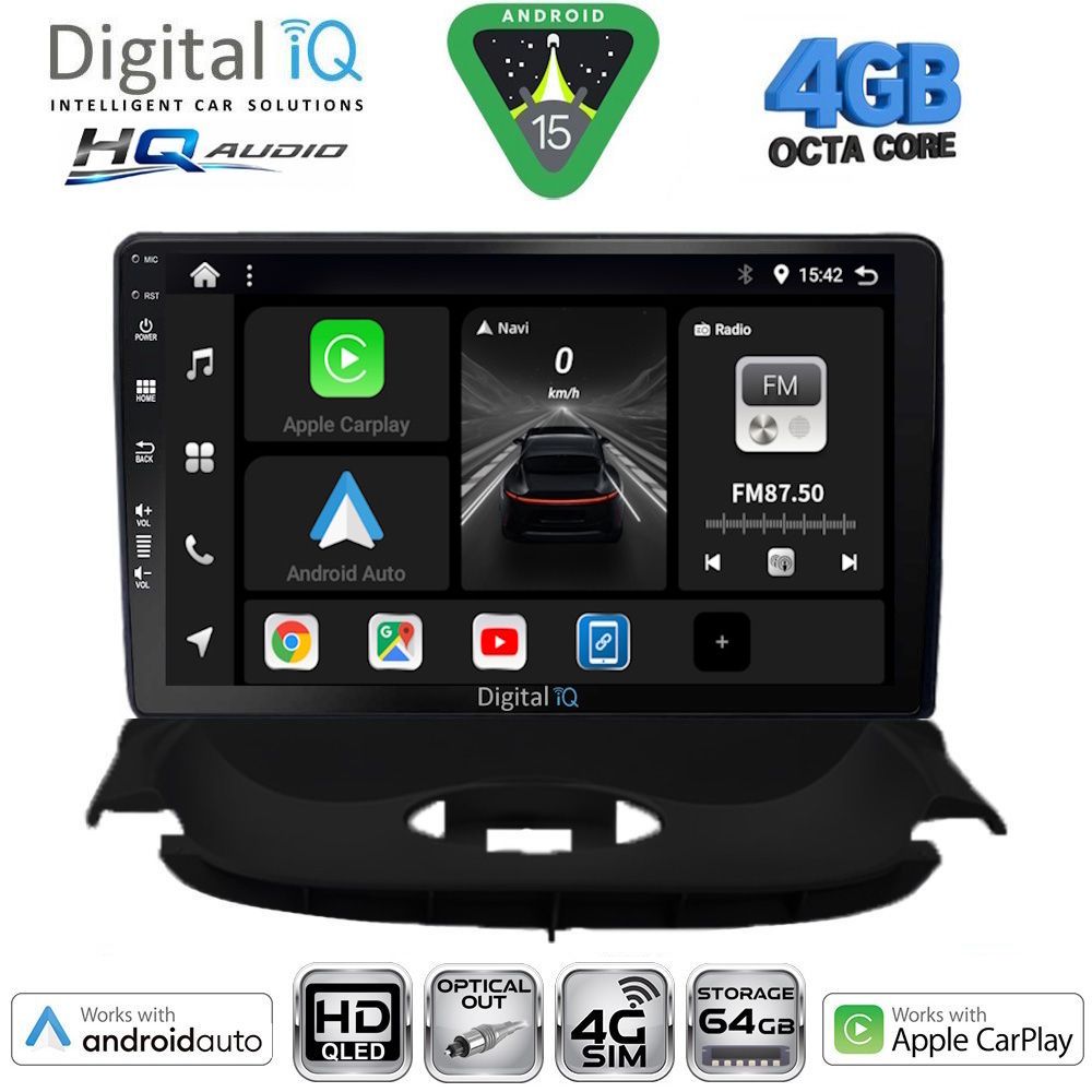 Βλησαρούλης Car Center - DIGITAL IQ BXK 19505_CPAA (9inc) MULTIMEDIA TABLET for PEUGEOT 206 mod. 1998-2006