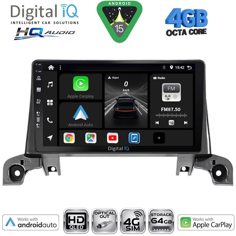 Βλησαρούλης Car Center - DIGITAL IQ BXK 19519_CPAA (9inc) MULTIMEDIA TABLET for PEUGEOT 3008 - 5008 mod. 2016-2024
