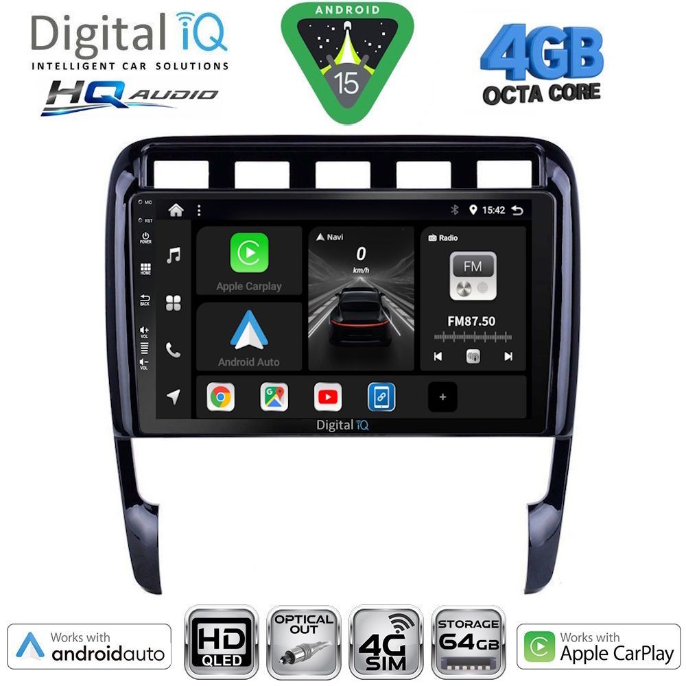 Βλησαρούλης Car Center - DIGITAL IQ BXK 19535_CPAA (9inc) MULTIMEDIA TABLET for PORSCHE CAYENNE mod. 2002-2011