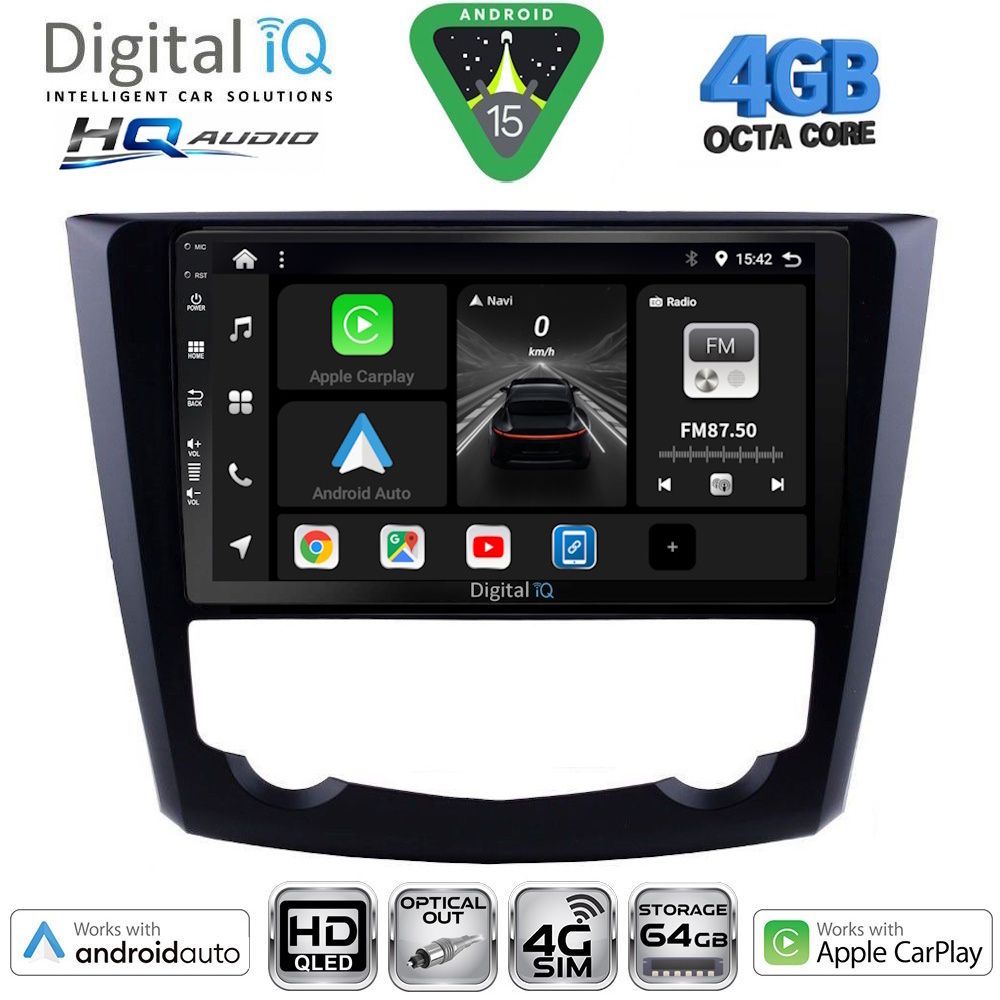 Βλησαρούλης Car Center - DIGITAL IQ BXK 19549_CPAA (9inc) MULTIMEDIA TABLET for RENAULT KADJAR mod. 2015-2022