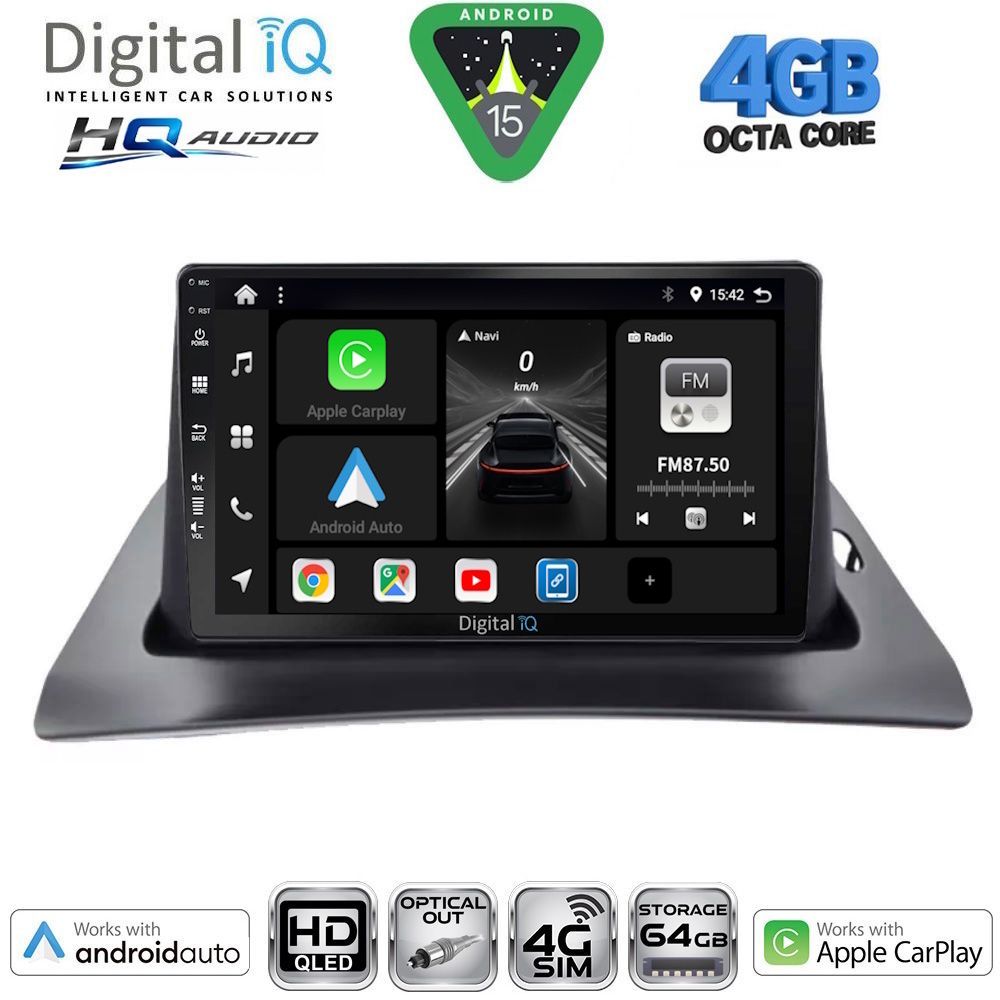 Βλησαρούλης Car Center - DIGITAL IQ BXK 19550_CPAA (9inc) MULTIMEDIA TABLET for RENAULT KANGOO mod. 2010-2021