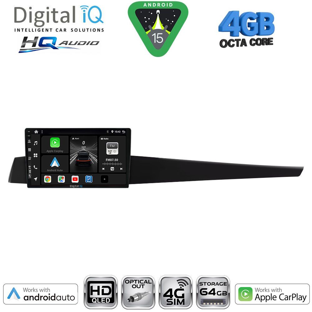 Βλησαρούλης Car Center - DIGITAL IQ BXK 19552_CPAA (10inc) MULTIMEDIA TABLET for RENAULT LAGUNA mod. 2007-2015