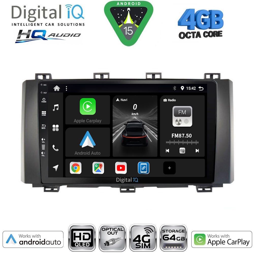 Βλησαρούλης Car Center - DIGITAL IQ BXK 19568_CPAA (9inc) MULTIMEDIA TABLET for SEAT ATECA mod. 2017-2026