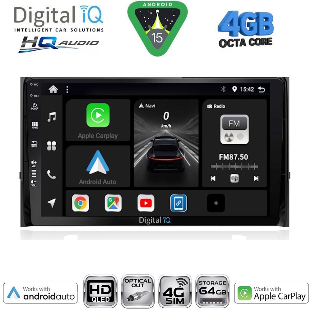 Βλησαρούλης Car Center - DIGITAL IQ BXK 19584_CPAA (10inc) MULTIMEDIA TABLET for SKODA KAROQ - KODIAQ mod. 2016-2024