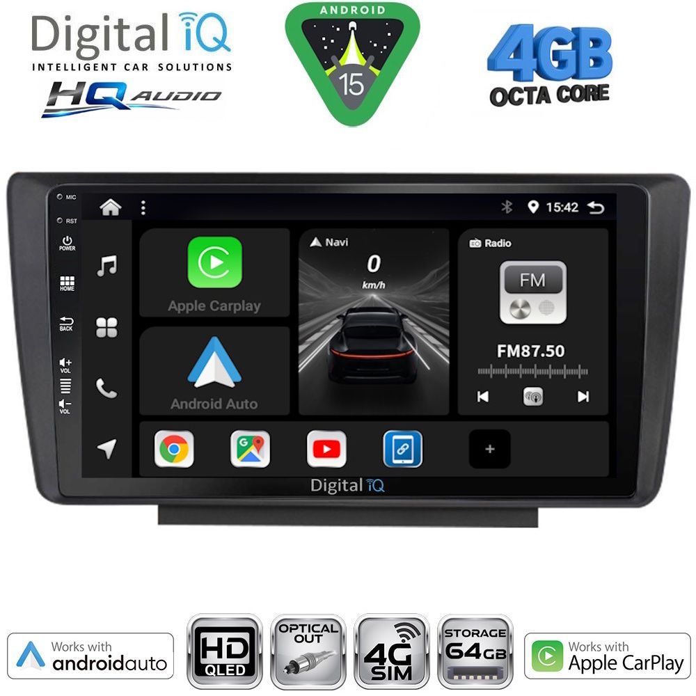 Βλησαρούλης Car Center - DIGITAL IQ BXK 19594_CPAA (9inc) MULTIMEDIA TABLET for SKODA OCTAVIA 5 mod. 2005-2012