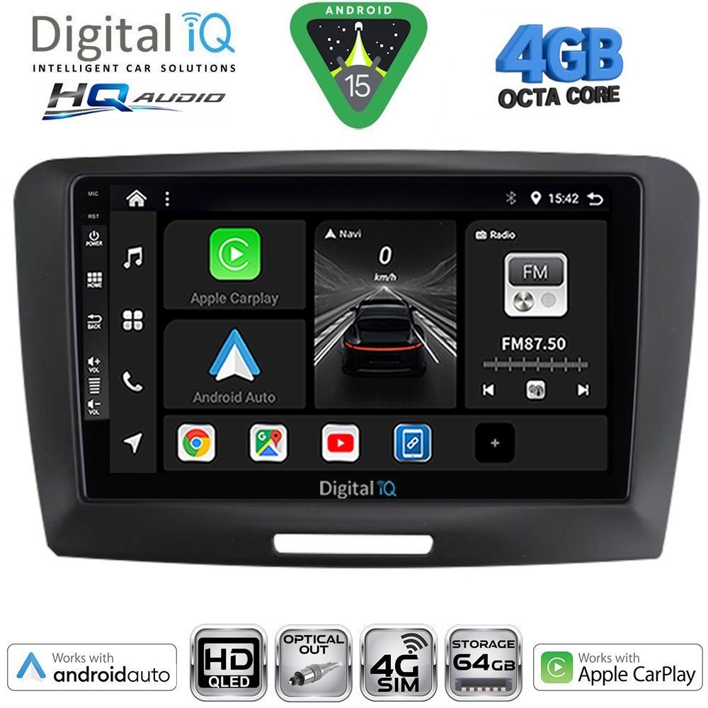 Βλησαρούλης Car Center - DIGITAL IQ BXK 19604A_CPAA (9inc) MULTIMEDIA TABLET for SKODA SUPERB mod. 2008-2015