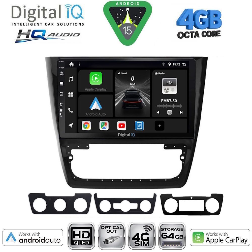 Βλησαρούλης Car Center - DIGITAL IQ BXK 19610_CPAA (10inc) MULTIMEDIA TABLET for SKODA YETI mod. 2014-2018