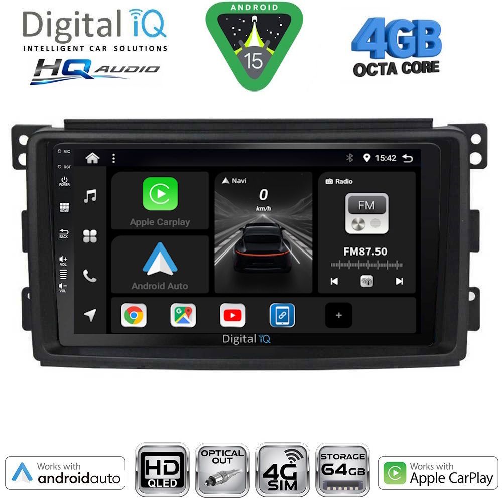Βλησαρούλης Car Center - DIGITAL IQ BXK 19621_CPAA (9inc) MULTIMEDIA TABLET for SMART mod. 2007-2010