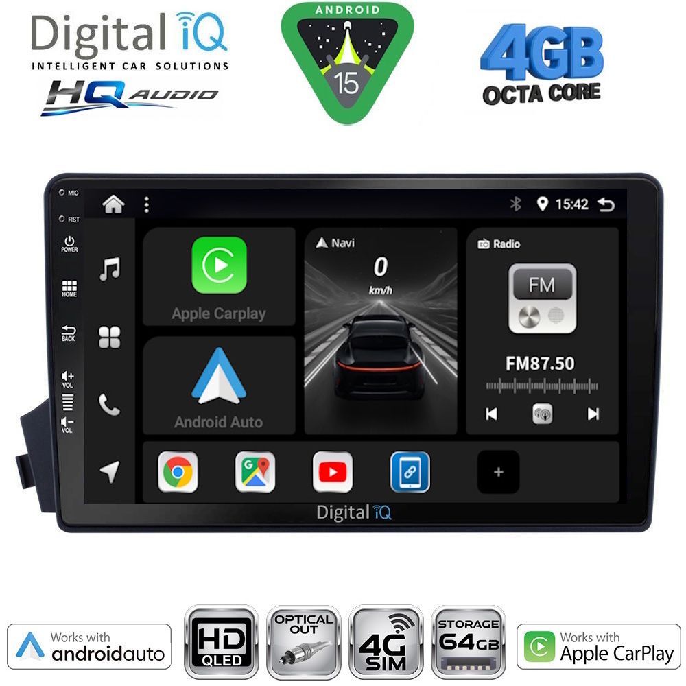 Βλησαρούλης Car Center - DIGITAL IQ BXK 19650_CPAA (9inc) MULTIMEDIA TABLET for SSANGYONG ACTYON - KYRON mod. 2006-2015