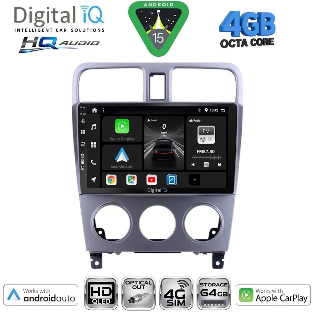 Βλησαρούλης Car Center - DIGITAL IQ BXK 19661_CPAA (9inc) MULTIMEDIA TABLET for SUBARU FORESTER  mod. 2002-2008
