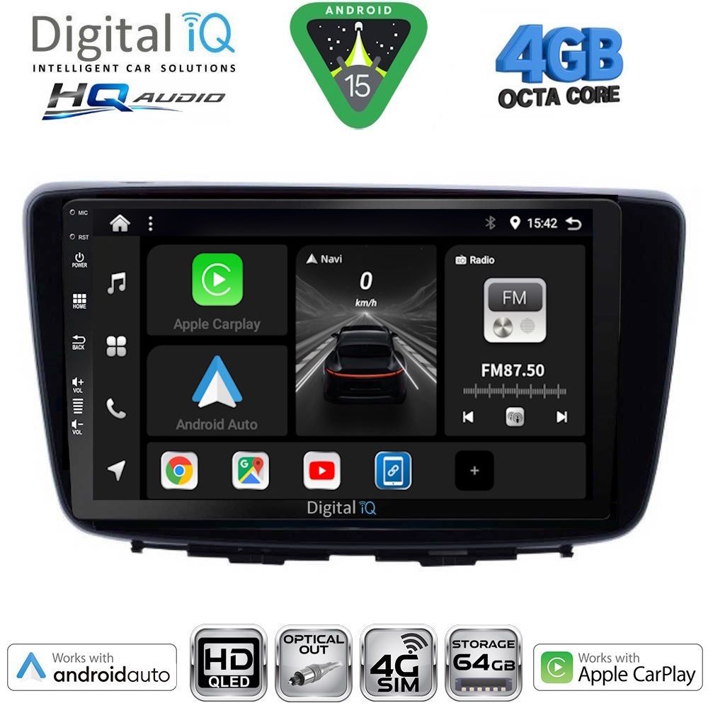 Βλησαρούλης Car Center - DIGITAL IQ BXK 19672_CPAA (9inc) MULTIMEDIA TABLET for SUZUKI BALENO mod. 2016-2022