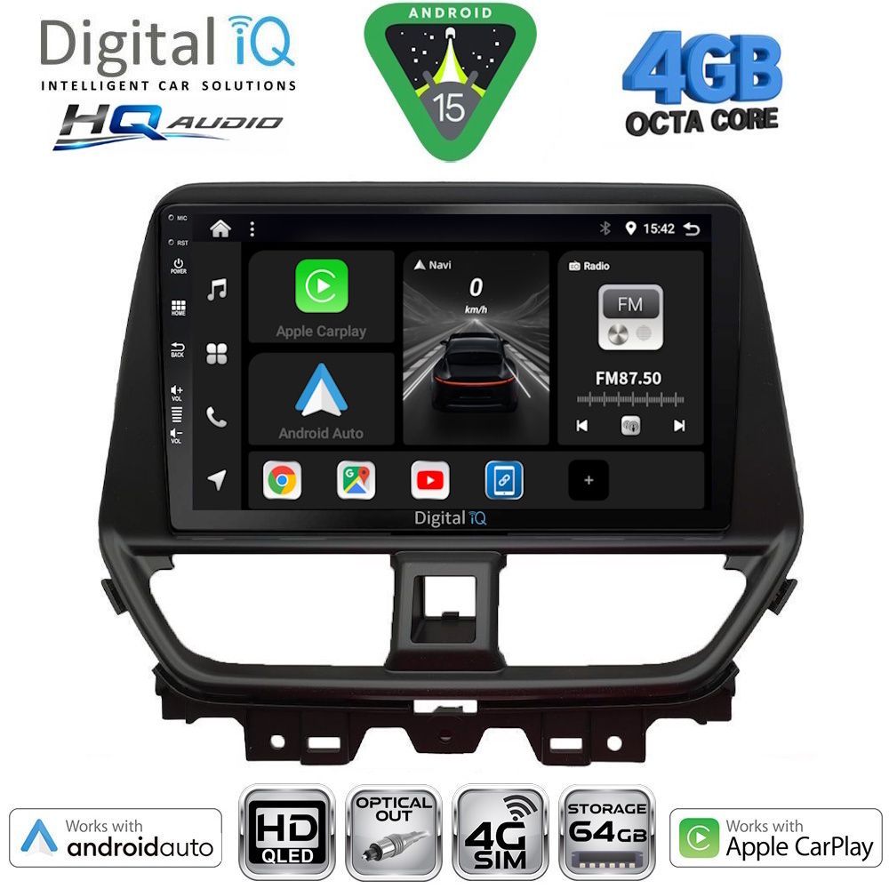 Βλησαρούλης Car Center - DIGITAL IQ BXK 19673_CPAA (9inc) MULTIMEDIA TABLET for SUZUKI BALENO mod. 2022-2026