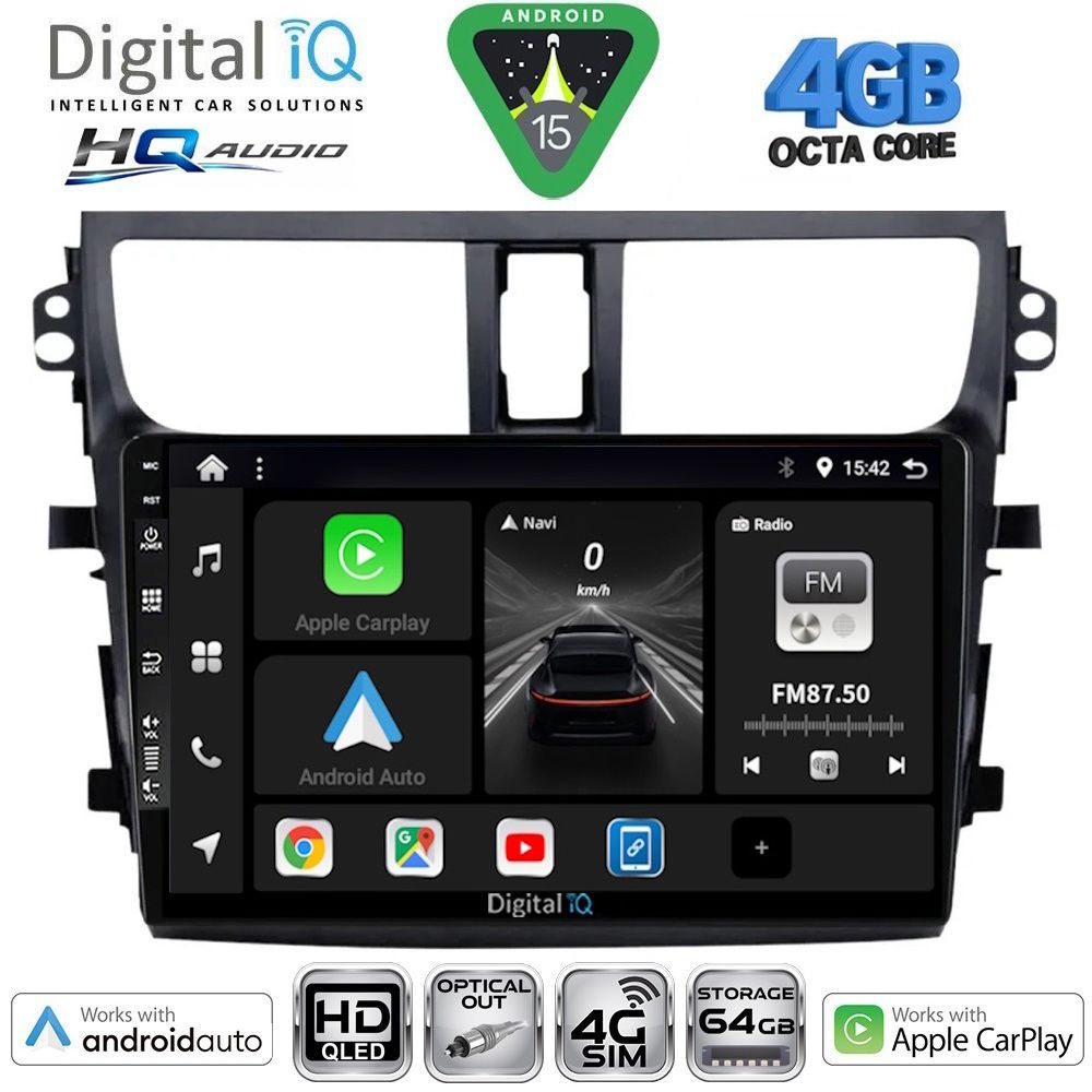 Βλησαρούλης Car Center - DIGITAL IQ BXK 19674_CPAA (9inc) MULTIMEDIA TABLET for SUZUKI CELERIO mod. 2015-2021