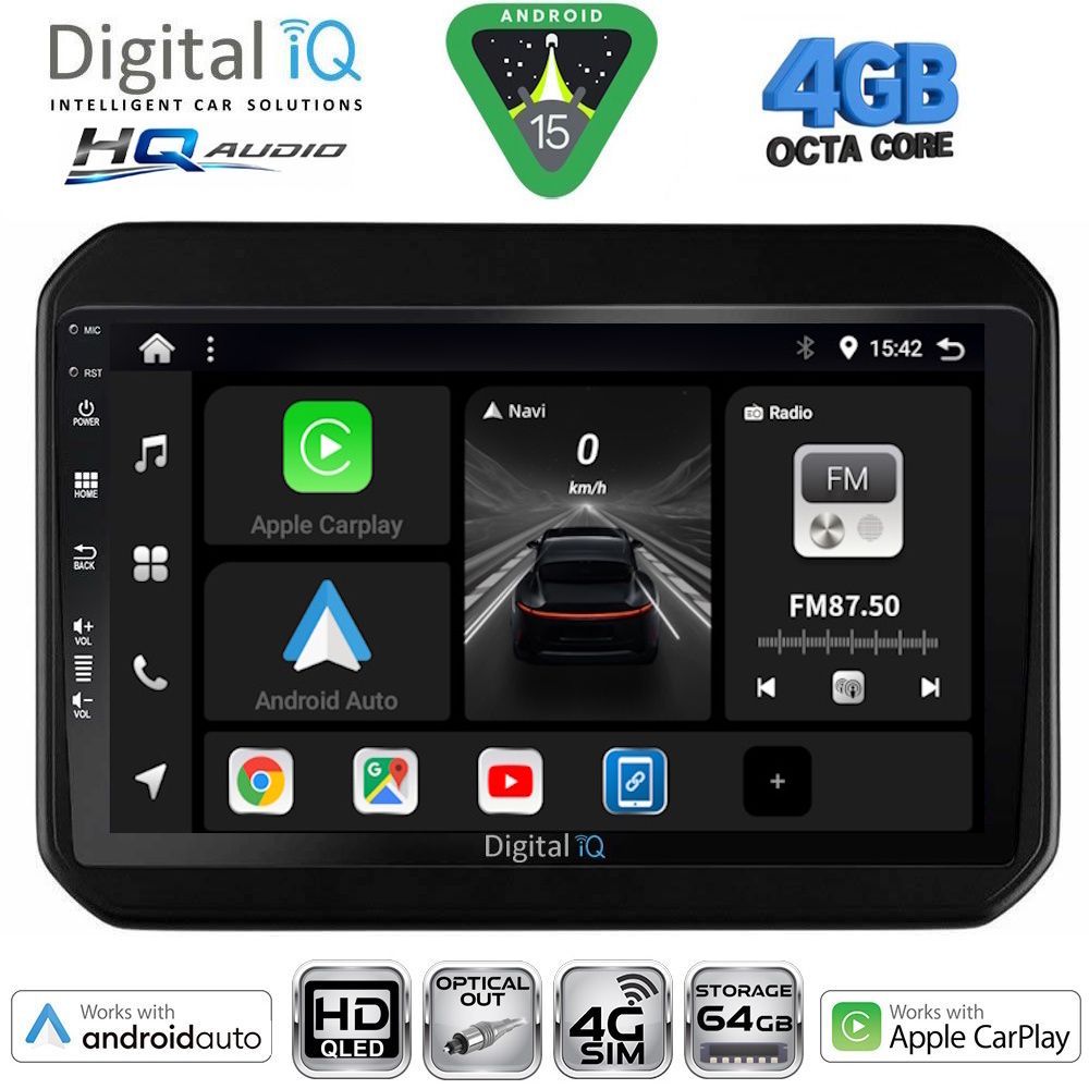 Βλησαρούλης Car Center - DIGITAL IQ BXK 19676_CPAA (9inc) MULTIMEDIA TABLET for SUZUKI IGNIS mod. 2016-2026