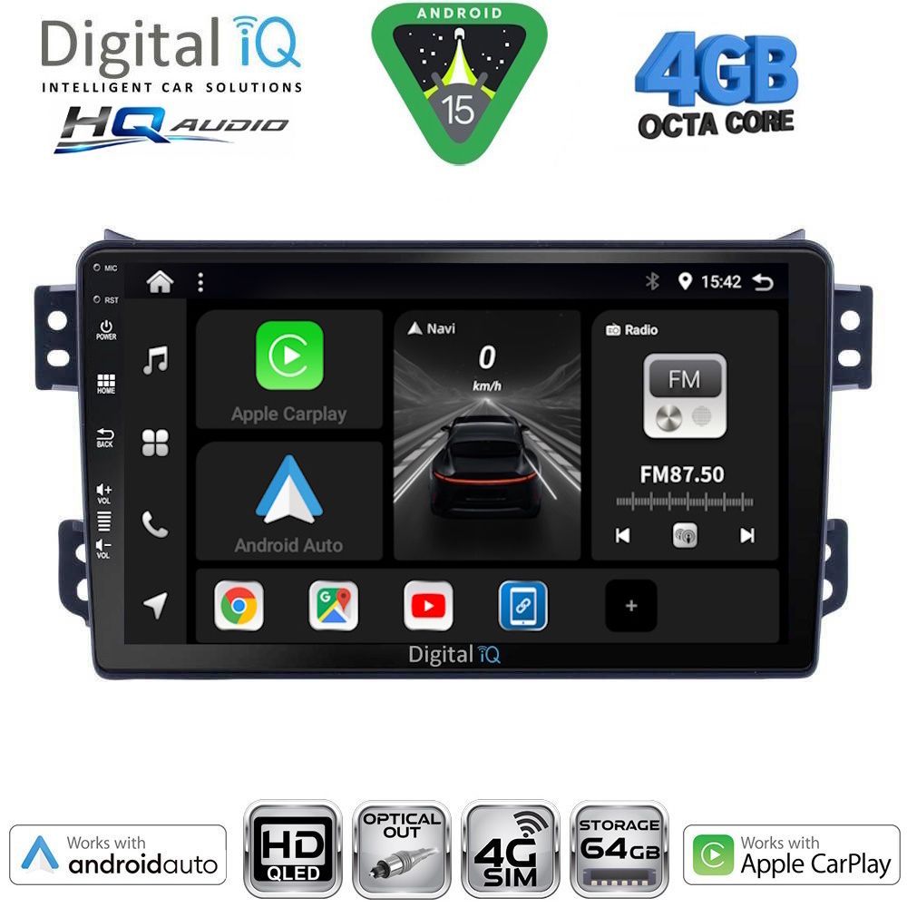 Βλησαρούλης Car Center - DIGITAL IQ BXK 19682_CPAA (9inc) MULTIMEDIA TABLET for OPEL AGILA - SUZUKI SPLASH mod. 2008-2018