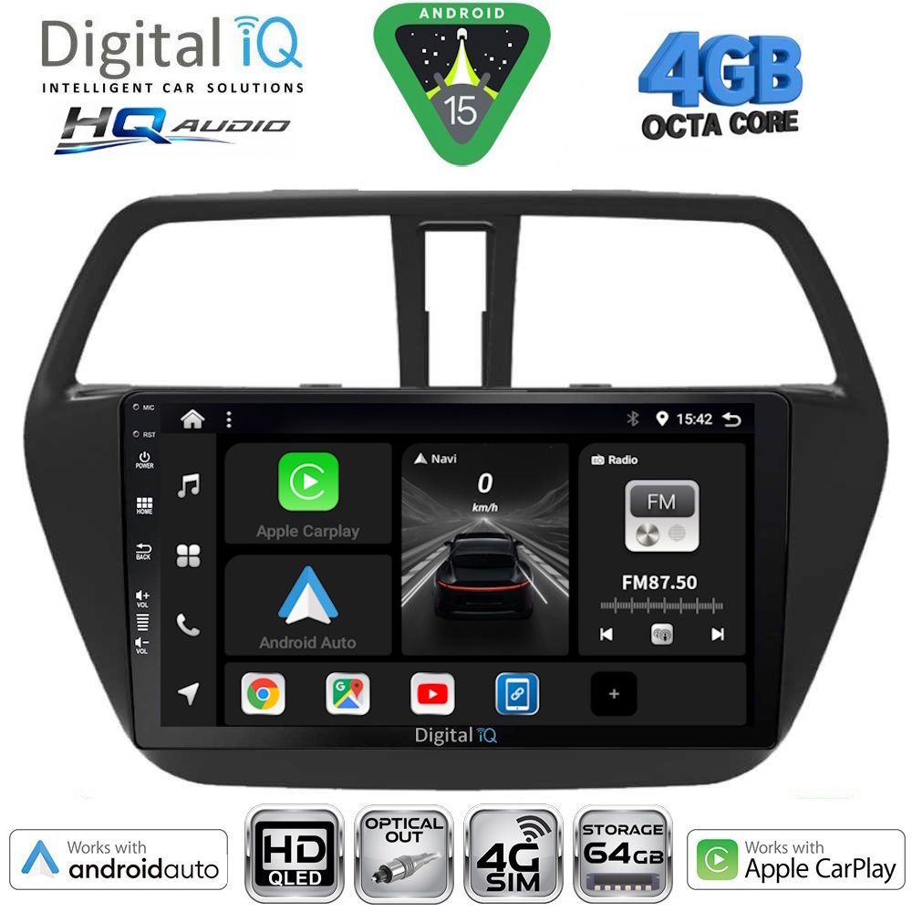 Βλησαρούλης Car Center - DIGITAL IQ BXK 19689_CPAA (9inc) MULTIMEDIA TABLET for SUZUKI SX4 S-CROSS mod. 2014-2021