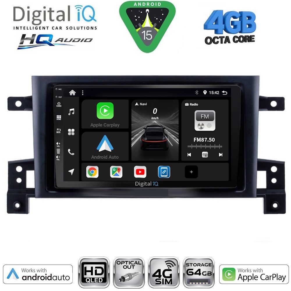 Βλησαρούλης Car Center - DIGITAL IQ BXK 19696_CPAA (9inc) MULTIMEDIA TABLET for SUZUKI GRAND VITARA mod. 2005-2015