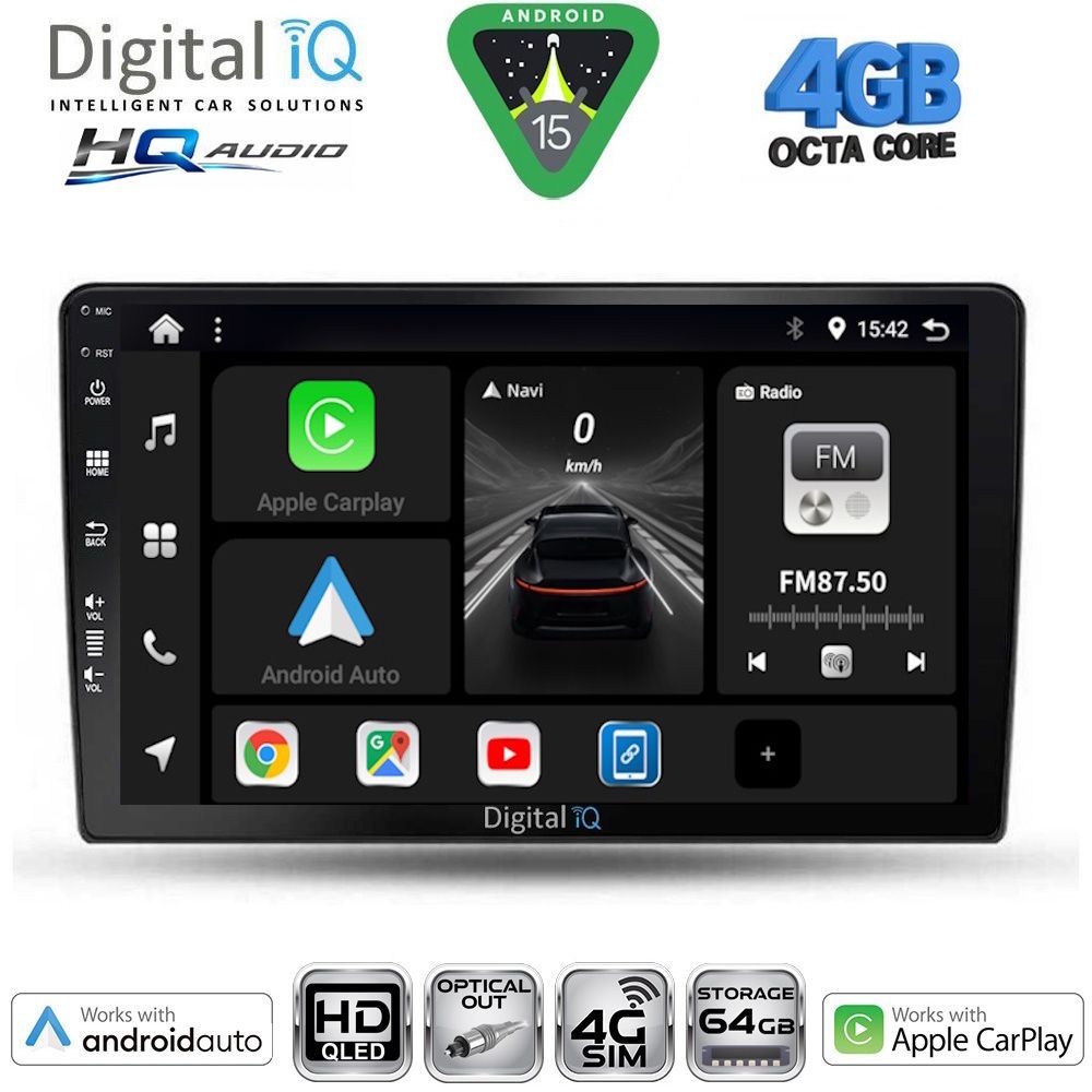 Βλησαρούλης Car Center - DIGITAL IQ BXK 19702_CPAA (9inc) MULTIMEDIA TABLET for TOYOTA AURIS mod. 2007-2012