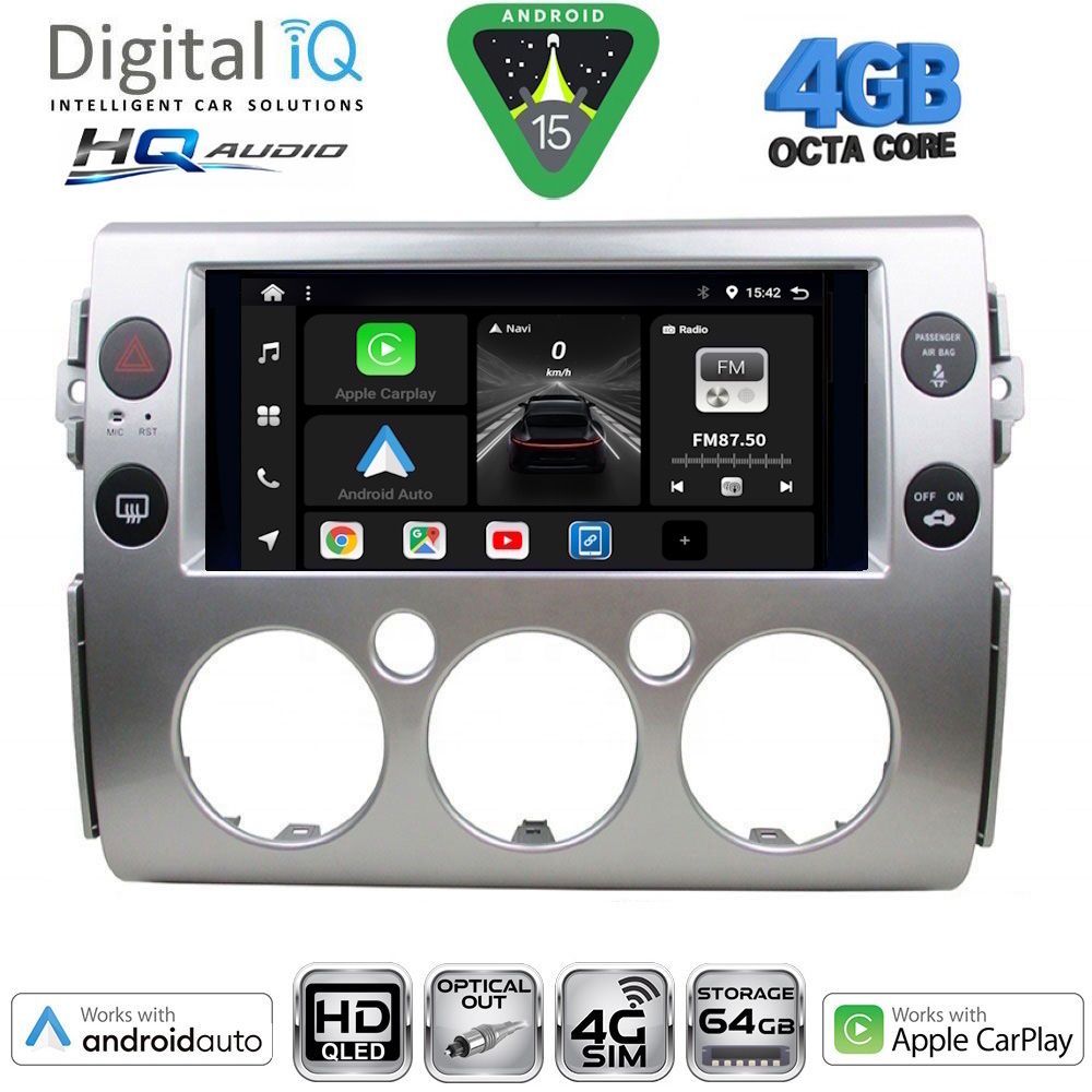 Βλησαρούλης Car Center - DIGITAL IQ BXK 19717_CPAA (9inc) MULTIMEDIA TABLET for TOYOTA FJ CRUISER mod. 2007-2013