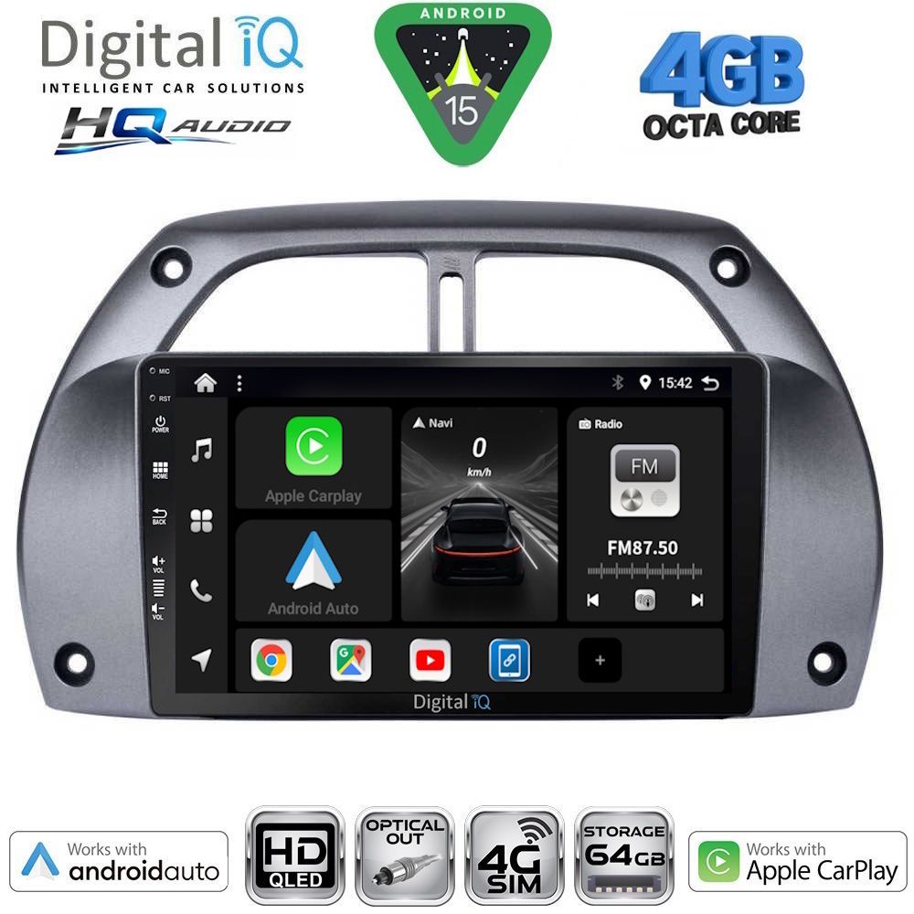 Βλησαρούλης Car Center - DIGITAL IQ BXK 19730_CPAA A/C (9inc) MULTIMEDIA TABLET for TOYOTA RAV 4 mod. 2000-2006