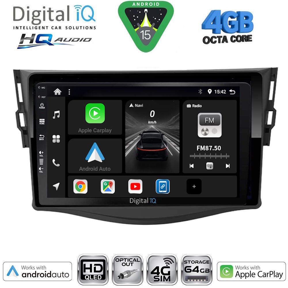 Βλησαρούλης Car Center - DIGITAL IQ BXK 19731_CPAA (9inc) MULTIMEDIA TABLET for TOYOTA RAV 4 mod. 2006-2012