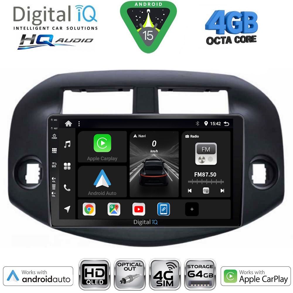 Βλησαρούλης Car Center - DIGITAL IQ BXK 19732_CPAA (10inc) MULTIMEDIA TABLET for TOYOTA RAV 4 mod. 2006-2012