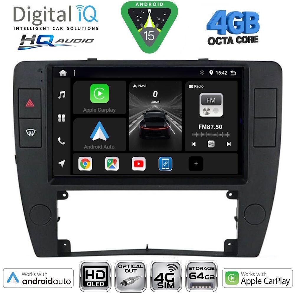 Βλησαρούλης Car Center - DIGITAL IQ BXK 19749_CPAA  (9inc) MULTIMEDIA TABLET for VW PASSAT mod. 2000-2005
