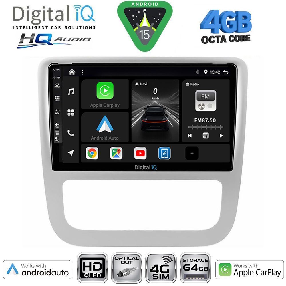 Βλησαρούλης Car Center - DIGITAL IQ BXK 19751_CPAA CLIMA (9inc) MULTIMEDIA TABLET for VW EOS mod. 2006-2016 - SCIROCCO mod. 2011-2014