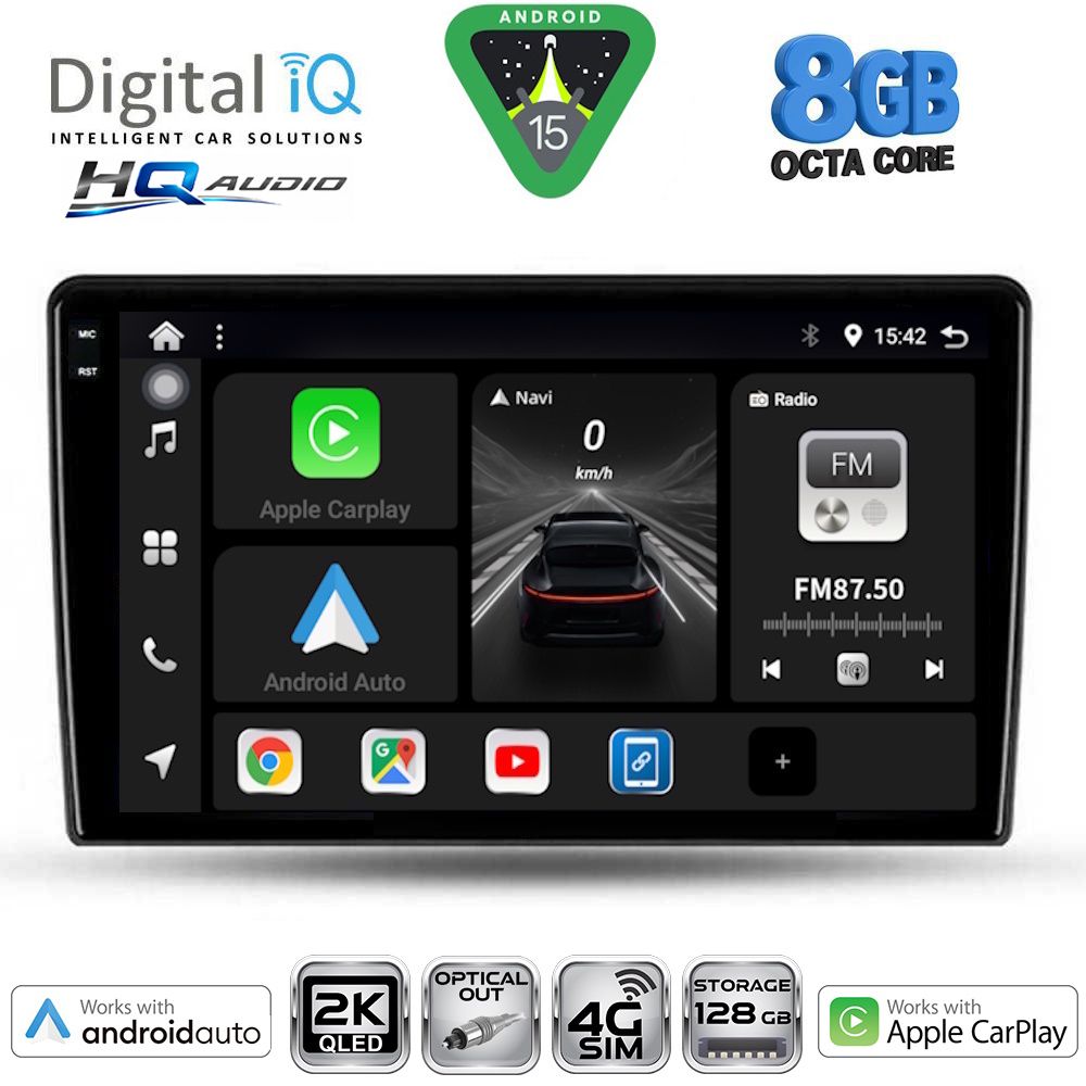 Βλησαρούλης Car Center - DIGITAL IQ BXK 20026_CPAA (9inc) MULTIMEDIA TABLET for ALFA ROMEO GIULIETTA mod 2014-2020