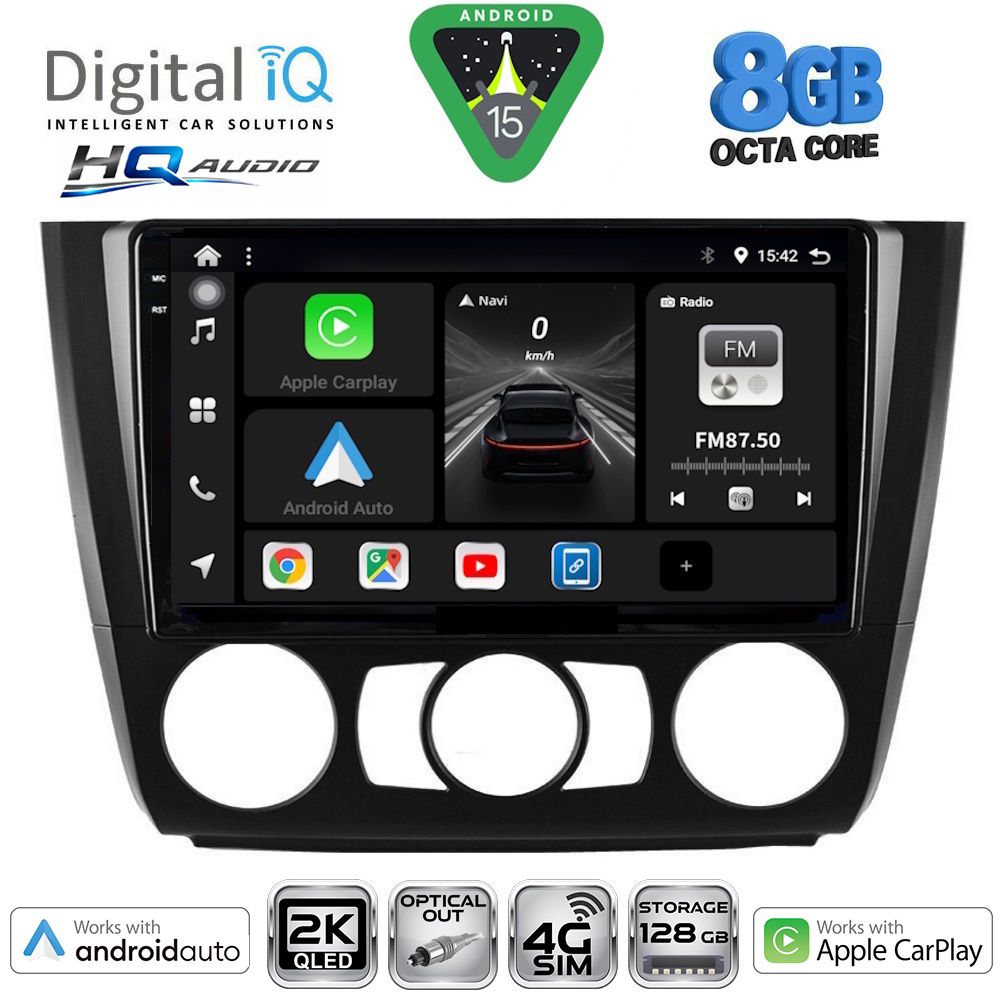 Βλησαρούλης Car Center - DIGITAL IQ BXK 20040_CPAA A/C (9inc) MULTIMEDIA TABLET for BMW S.1 (E81-82-87-88) mod. 2004-2013