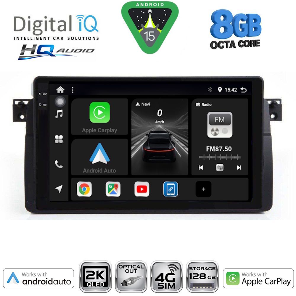 Βλησαρούλης Car Center - DIGITAL IQ BXK 20042_CPAA (9inc) MULTIMEDIA TABLET for BMW E46 mod. 1998-2005