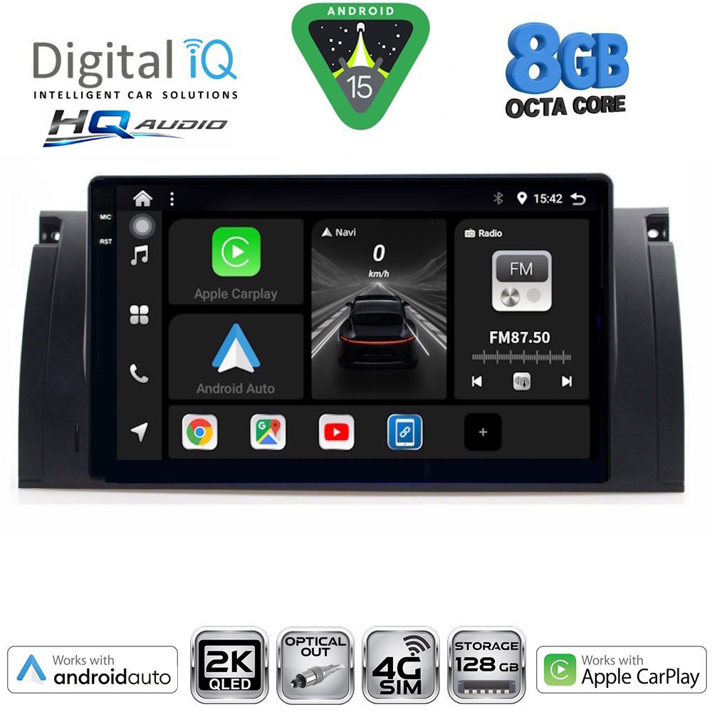 Βλησαρούλης Car Center - DIGITAL IQ BXK 20045_CPAA (9inc) MULTIMEDIA TABLET for BMW Series 5 (E39) mod. 1997-2005 | X5 (E53) mod. 1999-2006