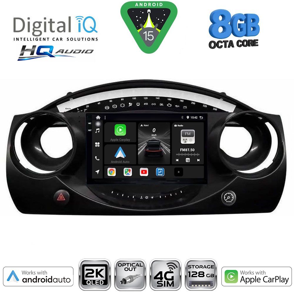 Βλησαρούλης Car Center - DIGITAL IQ BXK 20063_CPAA (9inc) MULTIMEDIA TABLET for MINI COOPER (R50-R52-R53) mod. 2000-2006