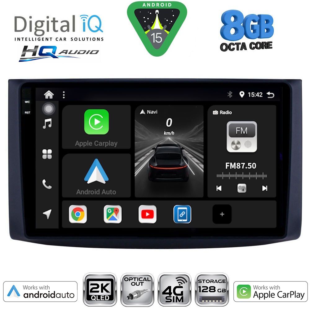 Βλησαρούλης Car Center - DIGITAL IQ BXK 20072_CPAA (9inc) MULTIMEDIA TABLET for CHEVROLET AVEO mod. 2006-2010