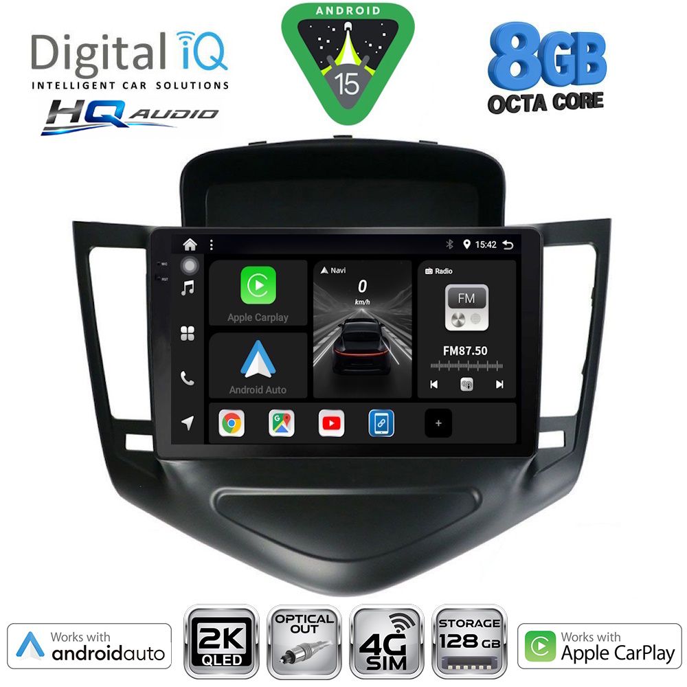 Βλησαρούλης Car Center - DIGITAL IQ BXK 20076_CPAA (9inc) MULTIMEDIA TABLET for CHEVROLET CRUZE mod. 2008-2012