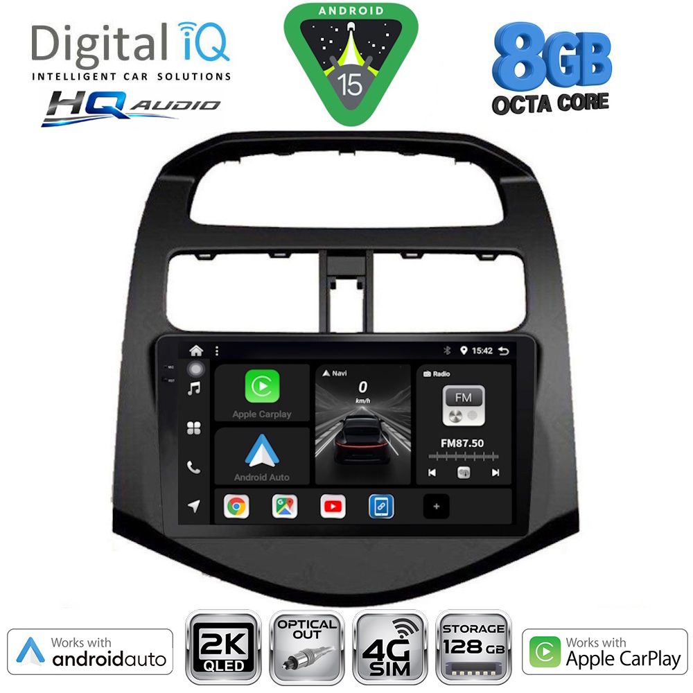Βλησαρούλης Car Center - DIGITAL IQ BXK 20078_CPAA (9inc) MULTIMEDIA TABLET for CHEVROLET SPARK mod. 2009-2015