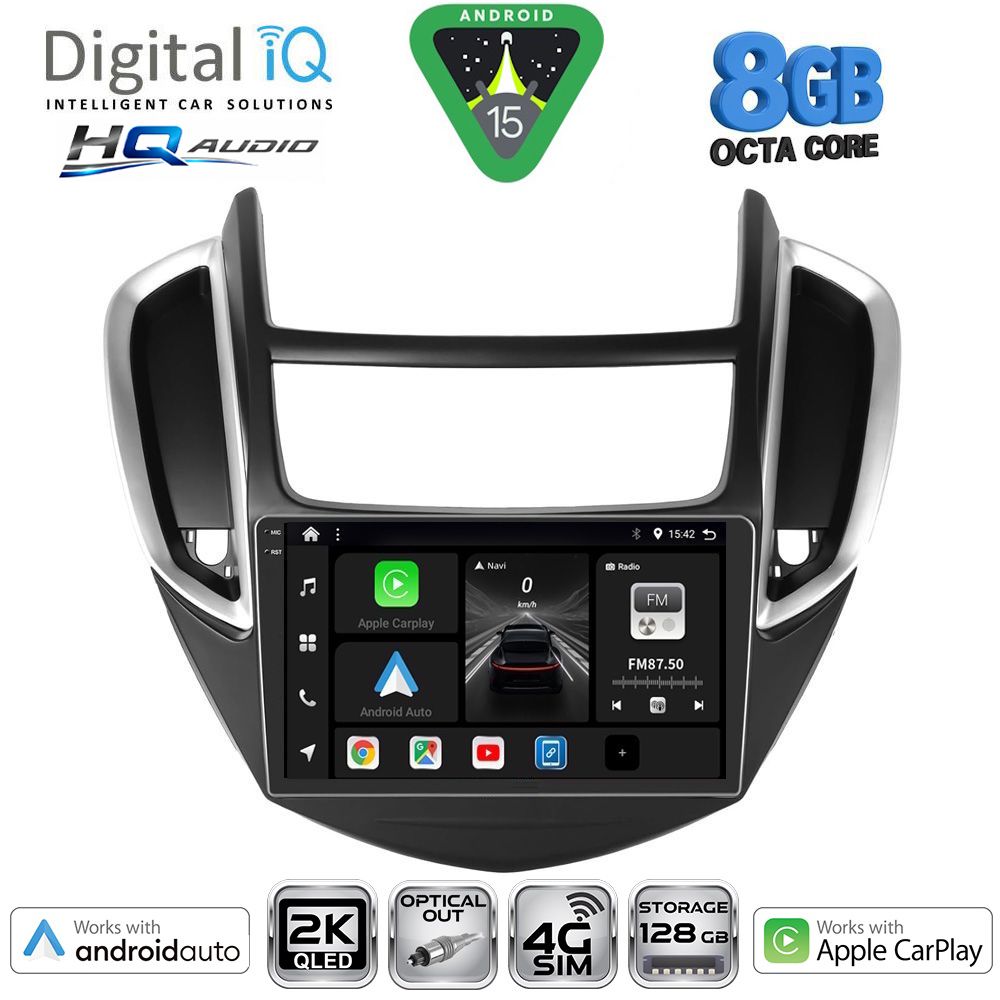 Βλησαρούλης Car Center - DIGITAL IQ BXK 20080_CPAA (9inc) MULTIMEDIA TABLET for CHEVROLET TRAX mod. 2014-2022