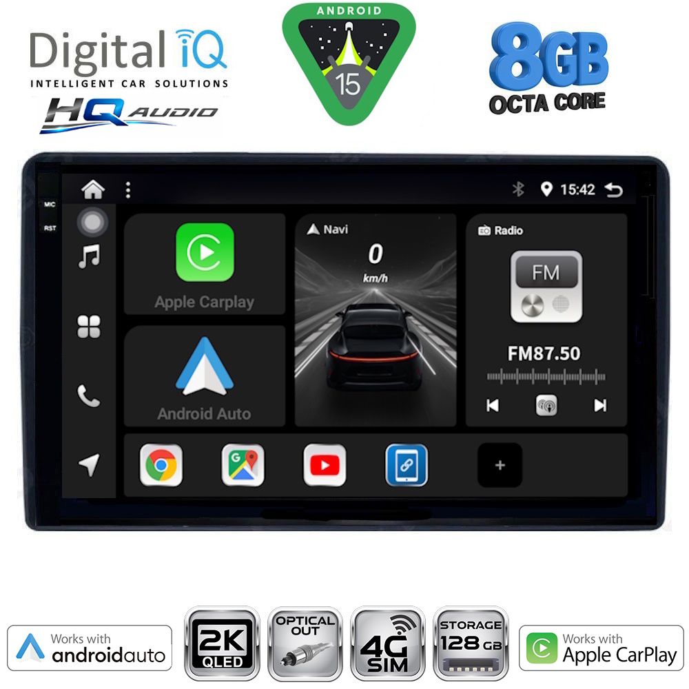 Βλησαρούλης Car Center - DIGITAL IQ BXK 20081_CPAA (9inc) MULTIMEDIA TABLET for CITROEN – PEUGEOT mod. 2008-2018
