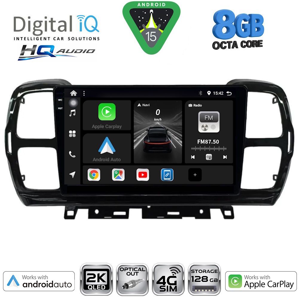 Βλησαρούλης Car Center - DIGITAL IQ BXK 20088_CPAA (9inc) MULTIMEDIA TABLET for CITROEN C5 AIRCROSS mod. 2017-2021