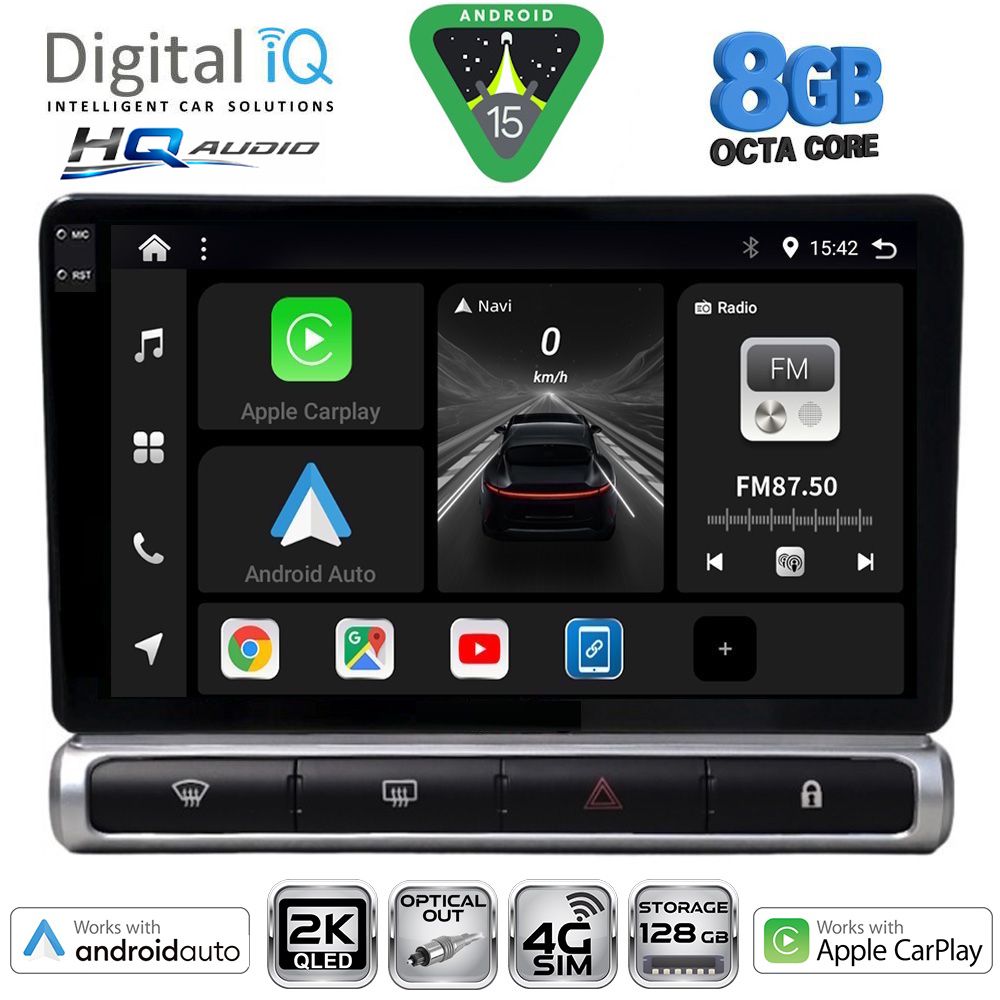 Βλησαρούλης Car Center - DIGITAL IQ BXK 20093H_CPAA (9inc) MULTIMEDIA TABLET for CITROEN C3 - DS3 mod. 2016-2024 High Version