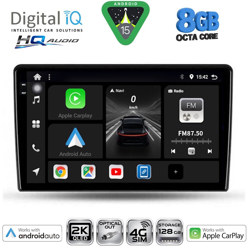 Βλησαρούλης Car Center - DIGITAL IQ BXK 20103B_CPAA (9inc) MULTIMEDIA TABLET for DACIA DUSTER mod. 2012-2019