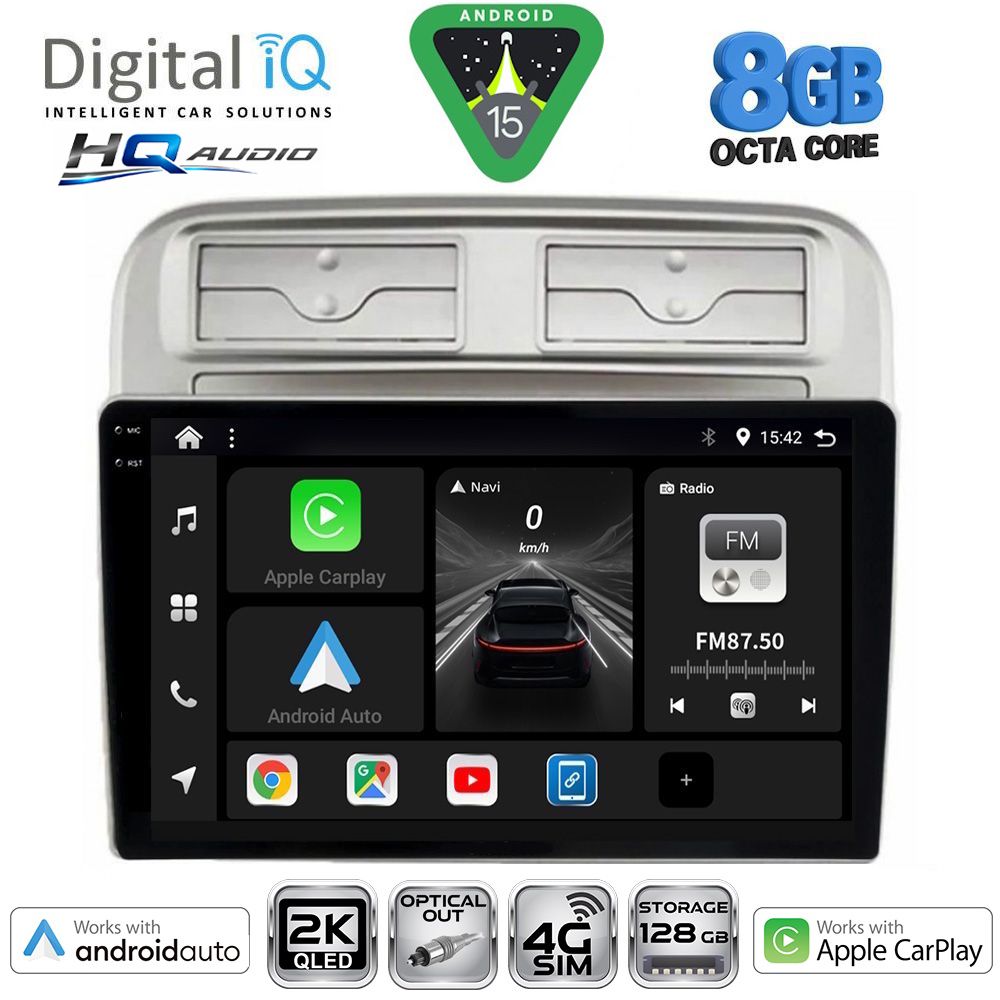 Βλησαρούλης Car Center - DIGITAL IQ BXK 20128_CPAA (9inc) MULTIMEDIA TABLET for FIAT GRANDE PUNTO mod. 2005-2012