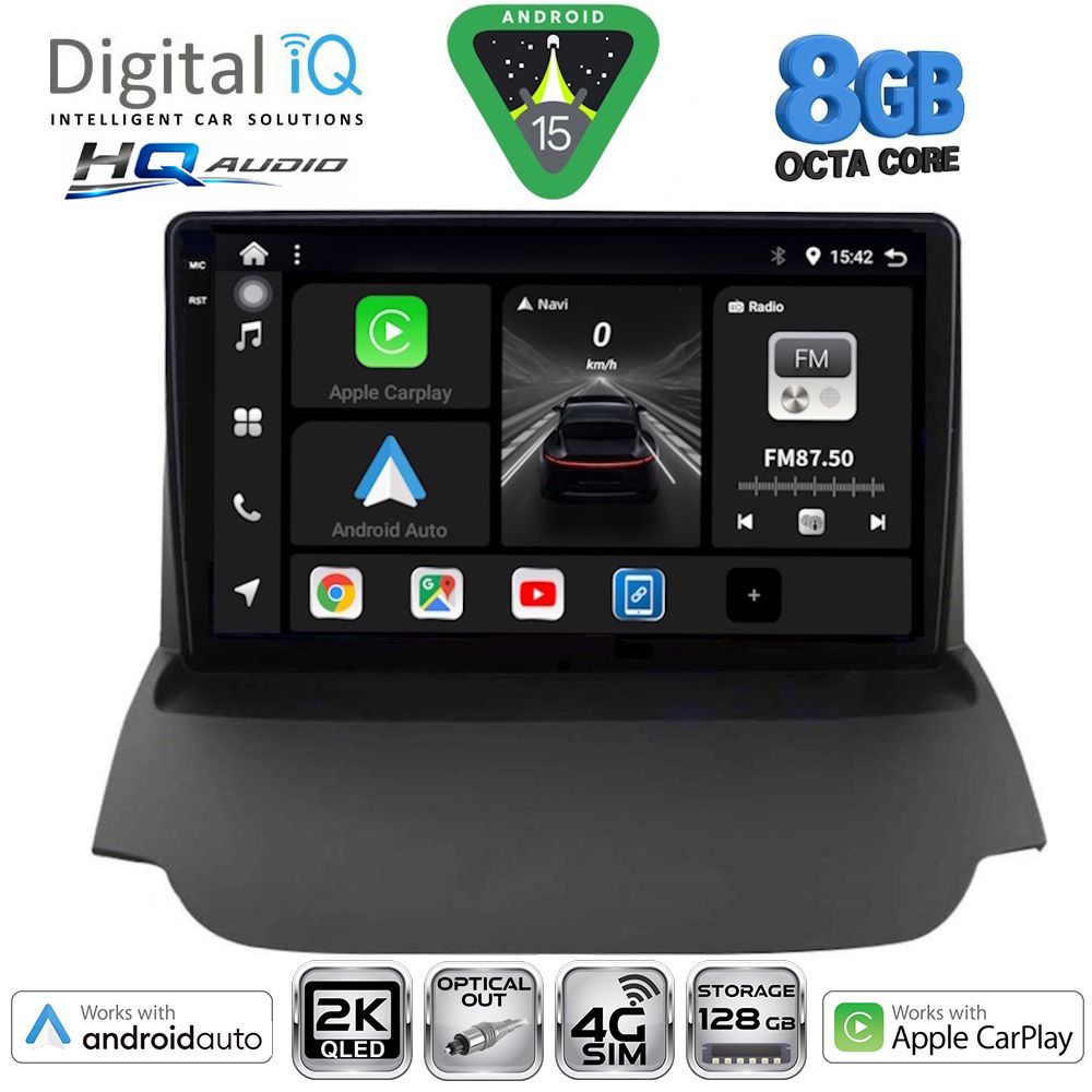Βλησαρούλης Car Center - DIGITAL IQ BXK 20150_CPAA (9inc) MULTIMEDIA TABLET for FORD ECOSPORT  mod. 2012-2018