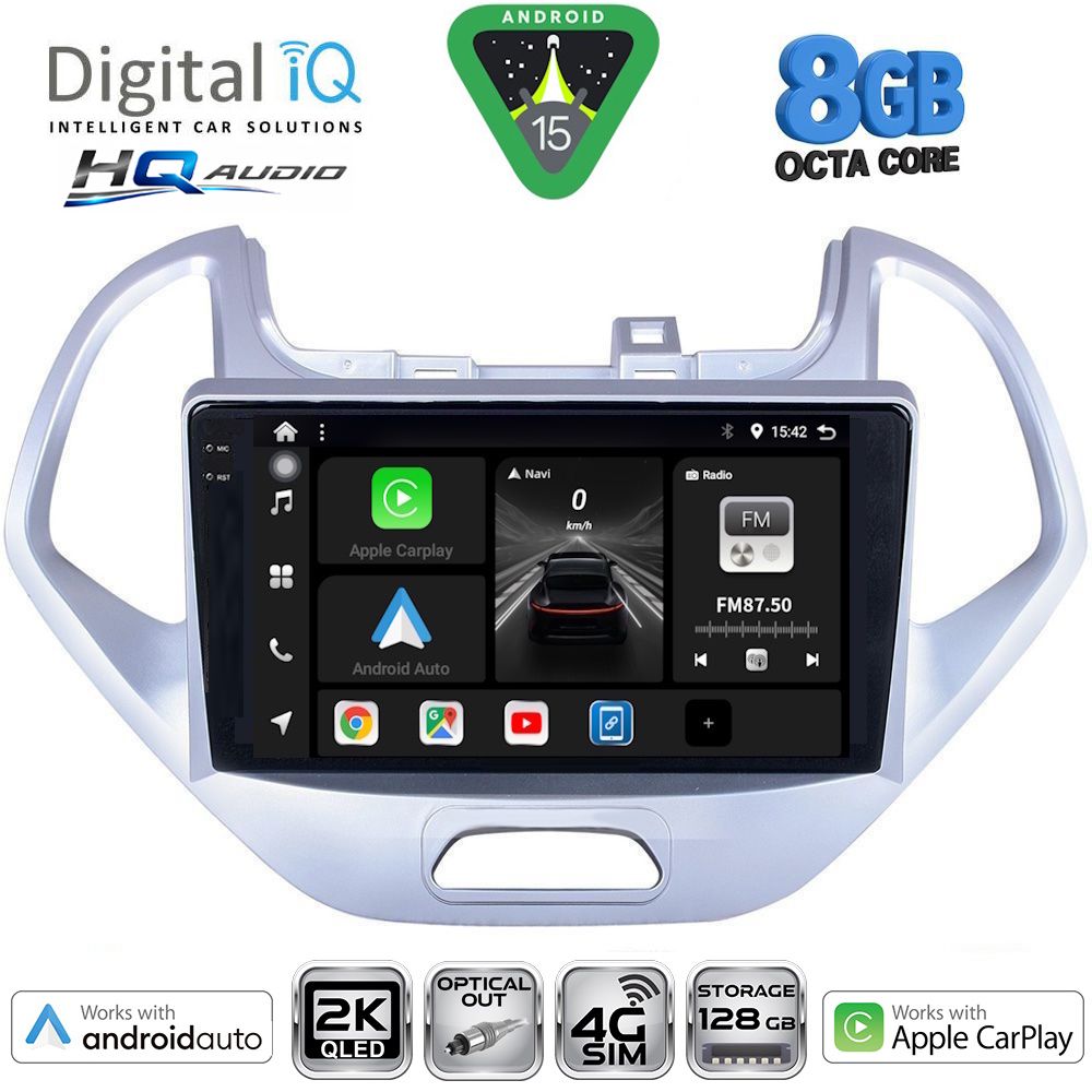 Βλησαρούλης Car Center - DIGITAL IQ BXK 20167LO_CPAA (9inc) MULTIMEDIA TABLET for FORD KA mod. 2017-2024