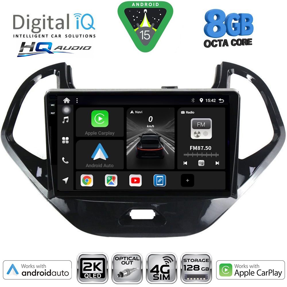 Βλησαρούλης Car Center - DIGITAL IQ BXK 20167SH_CPAA (9inc) MULTIMEDIA TABLET for FORD KA mod. 2017-2024