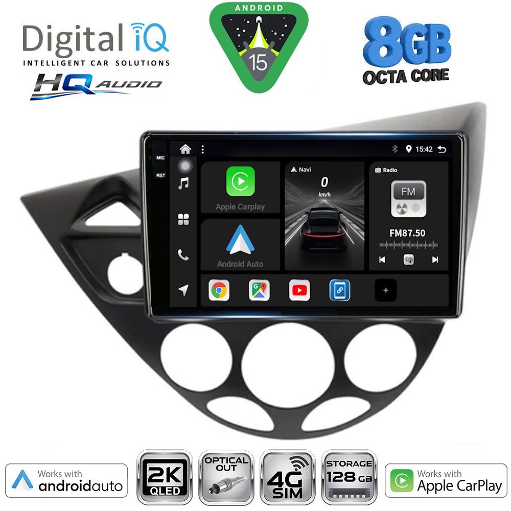 Βλησαρούλης Car Center - DIGITAL IQ BXK 20169_CPAA  (9inc) MULTIMEDIA TABLET for FORD FOCUS mod. 1998-2004