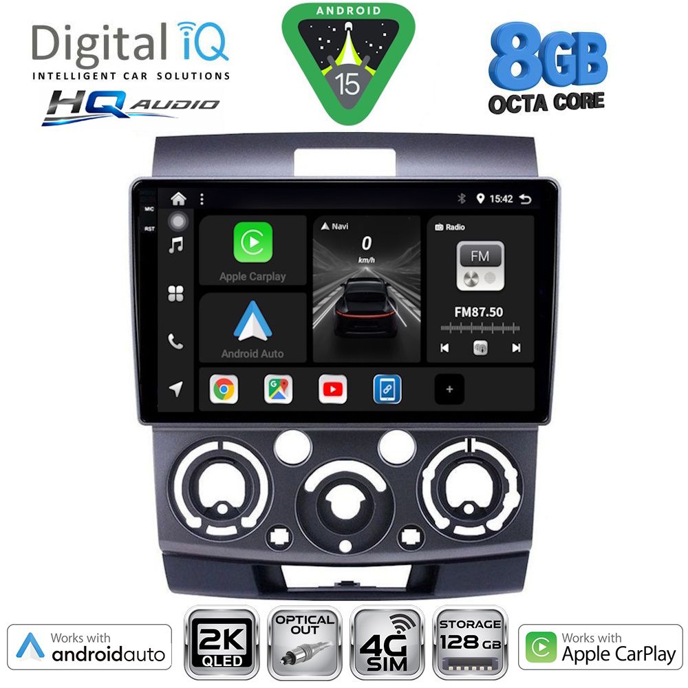 Βλησαρούλης Car Center - DIGITAL IQ BXK 20170_CPAA (9inc) MULTIMEDIA TABLET for FORD RANGER | MAZDA BT50 mod. 2006-2011